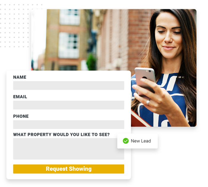 real estate website forms