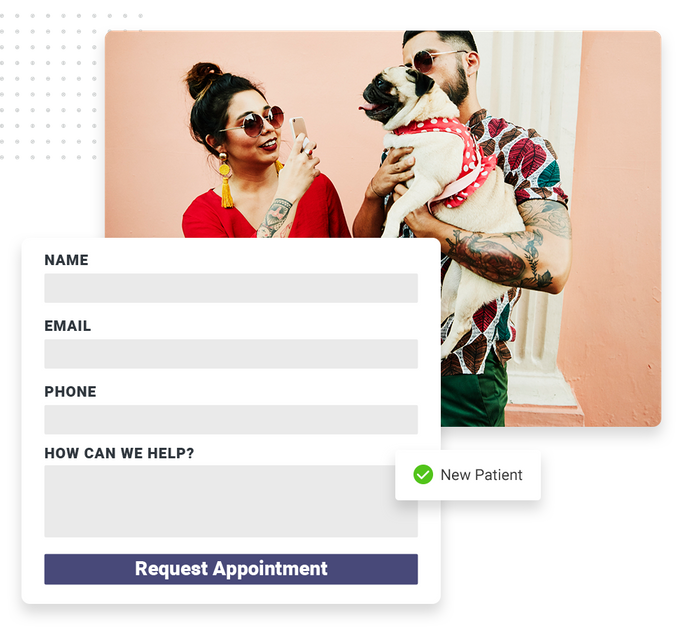veterinarian website forms