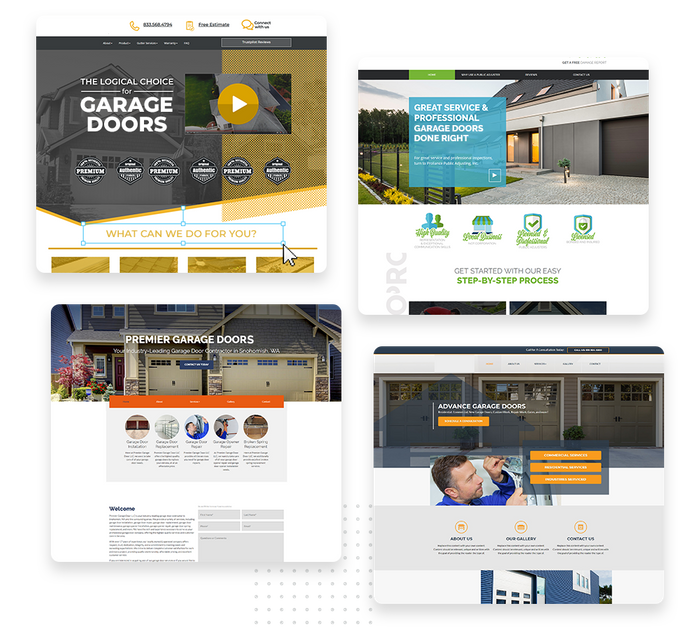 Garage door contractor websites