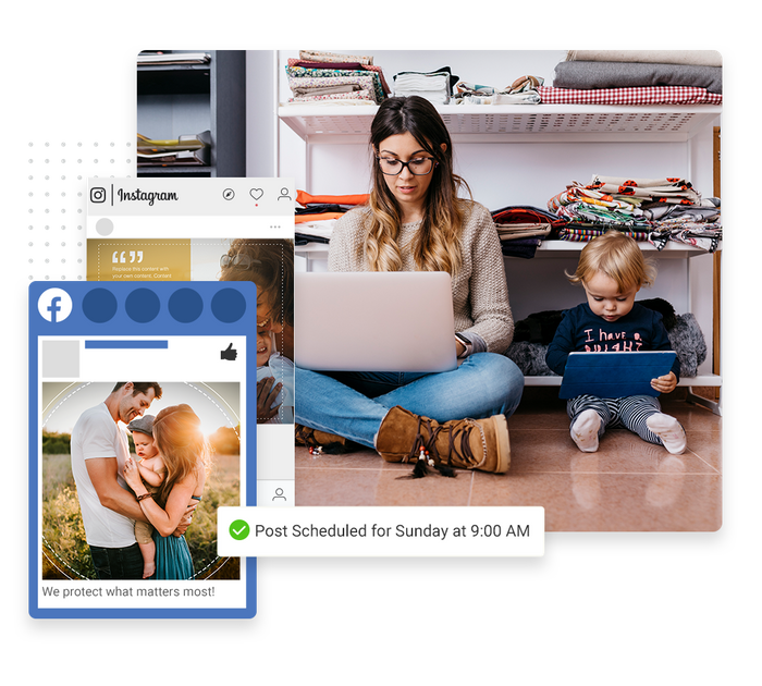 insurance social media management