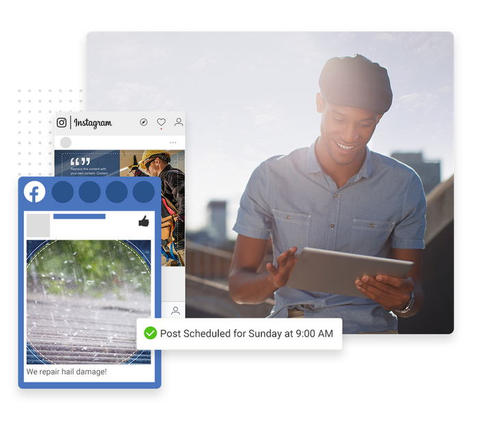 roofer social media marketing